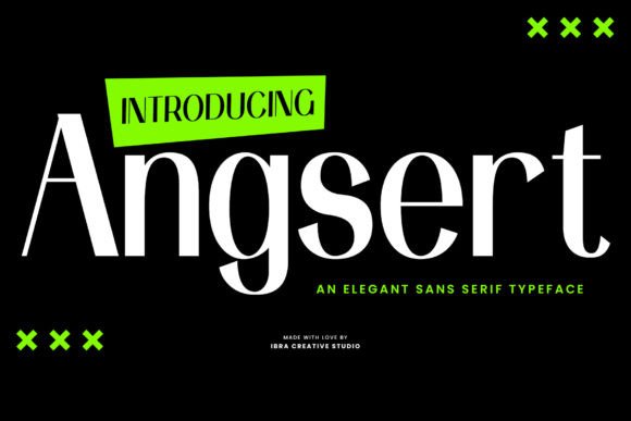 Angsert: A Modern Typeface for Professional Branding