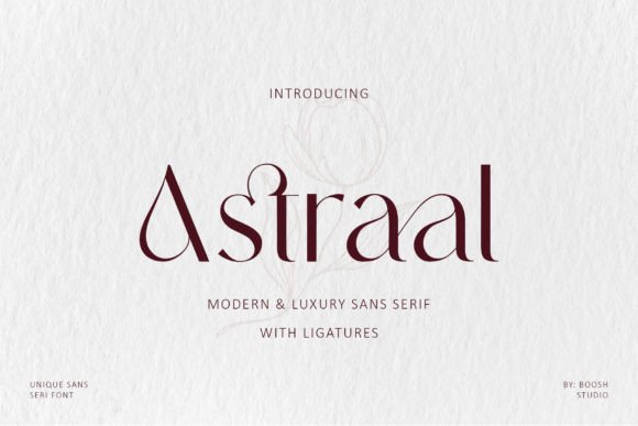 Astraal: A Luxury Sans Serif Font for Elegant Branding