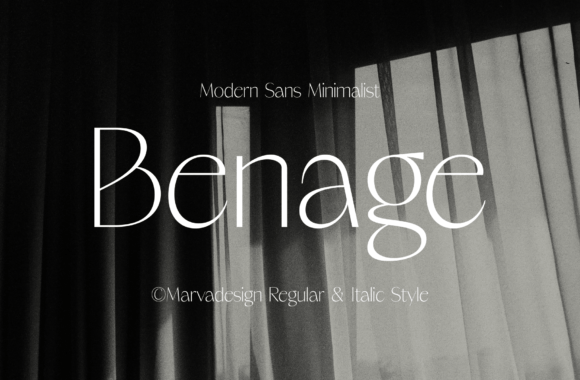 Benage Typeface for Elegant Editorial Design