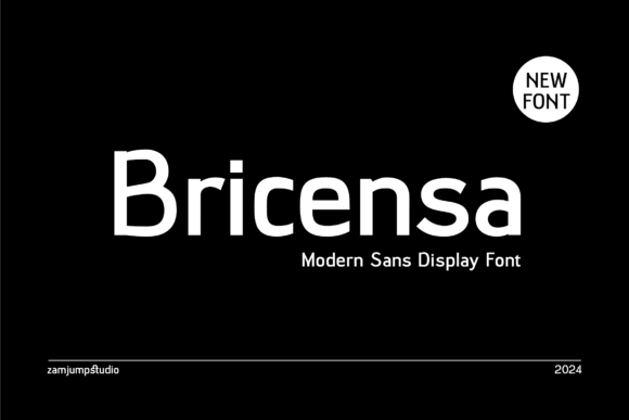 Bricensa: A Modern Sans Serif Display Typeface for Web Design