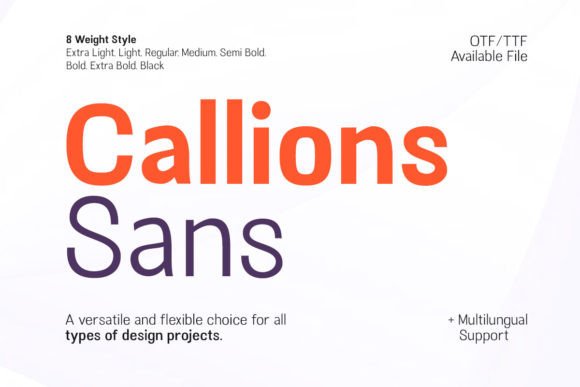 Callions: A Modern Typeface for Clean Branding