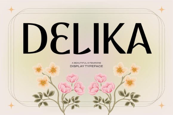 Delika: A Modern Display Typeface for Crafters