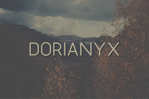 Dorianyx: A Modern Sans Serif Typeface for Digital Design