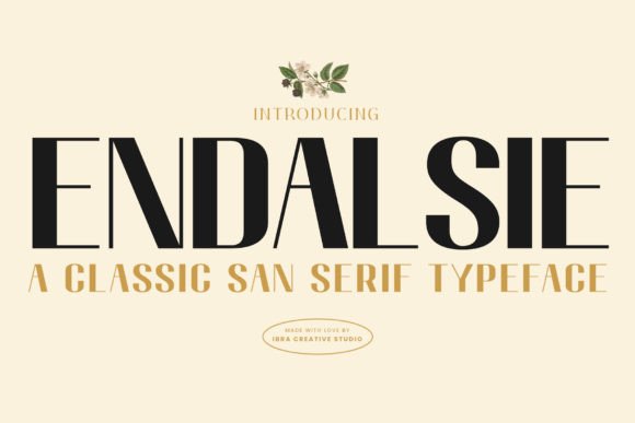 Endalsie Typeface for Modern Web Design
