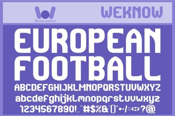 European Football Typeface for Bold Editorial Design