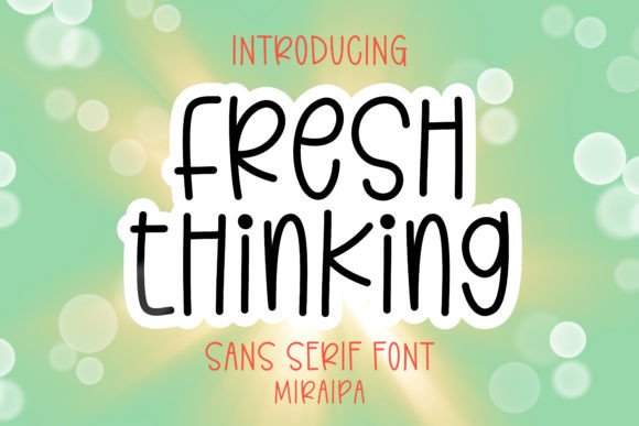 Fresh Thinking: A Modern Typeface for Editorial Charm