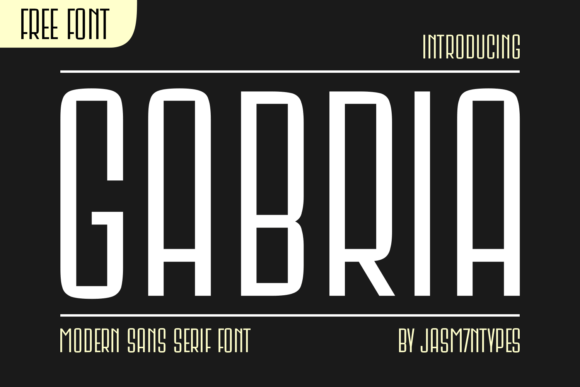 Gabria Bold Sans Serif Font for Crafters