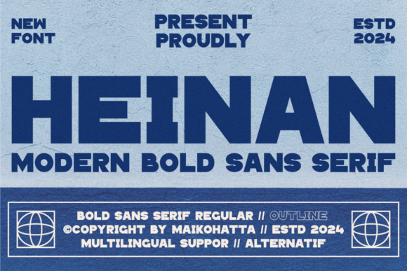 Heinan: A Bold Sans Serif Font for Digital Branding