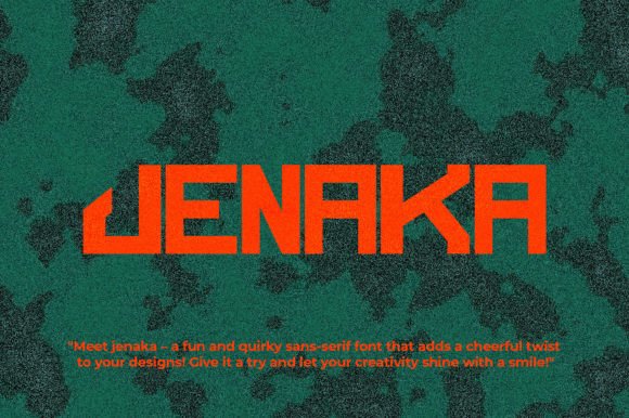 Jenaka Typeface: Eccentric Sans Serif for Joyful Branding