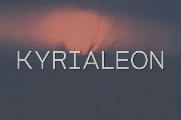 Kyrialeon: A Modern Sans Serif Typeface for Web Design
