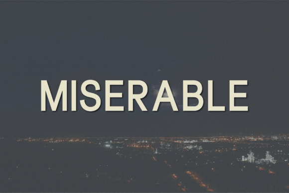Miserable Font: Bold Sans Serif for Web Design