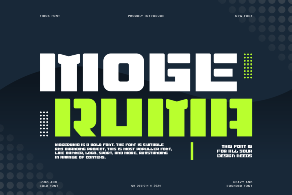 Mogeruma: A Bold Sans Serif Typeface for Modern Brands