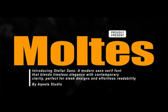 Moltes: The Bold Sans Serif Font for Modern Brands