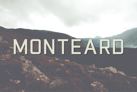 Monteard Font: Modern Sans Serif for Designers