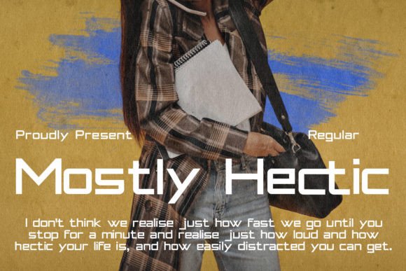 Mostly Hectic: A Modern Sans Serif Font for Web Design