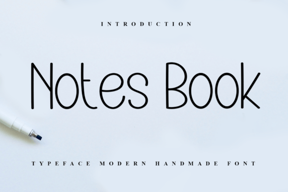 Notes Book Font for Handmade Branding