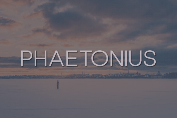 Phaetonius: A Bold Sans Serif Typeface for Makers