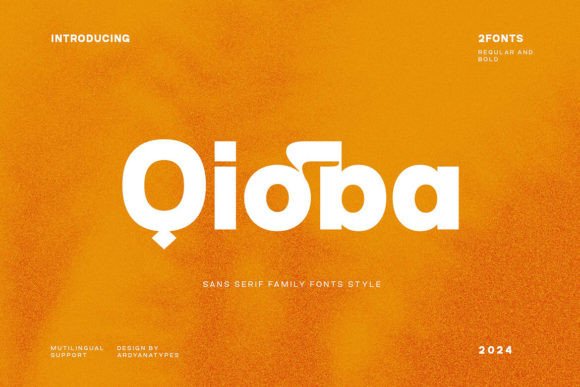Qioba: A Refined Sans Serif Typeface for Modern Editorial Design