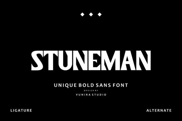Stuneman Font: Bold Calligraphy for Makers