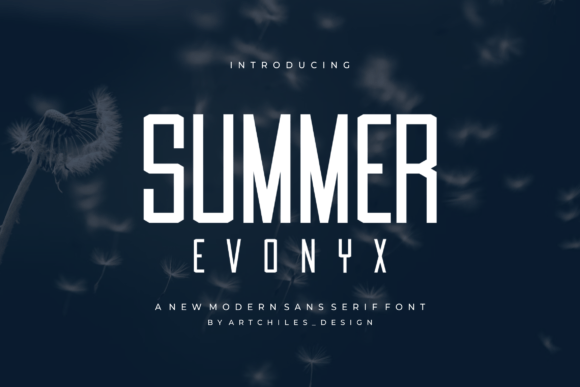 Summer Evonyx: A Clean Typeface for Modern Editorial Design
