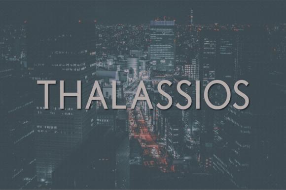 Thalassios: A Modern Sans Serif Typeface for Makers