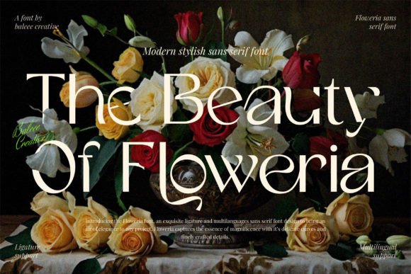 The Beauty of Floweria Font for Crafters