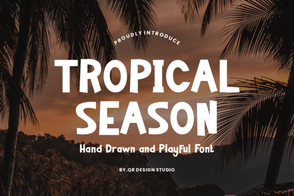 Tropical Season: A Playful Sans Serif for Summer Layouts