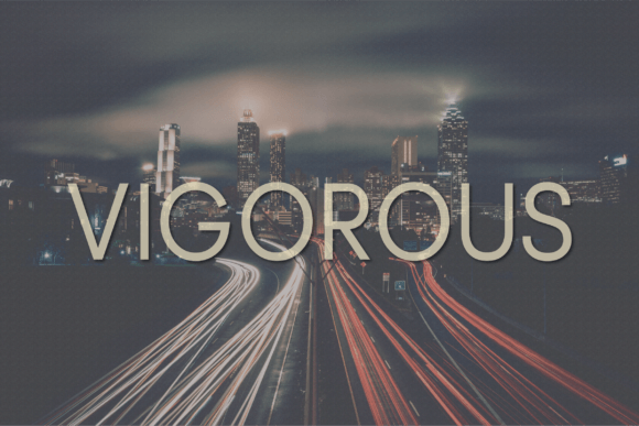 Vigorous: A Premium Sans Serif Typeface for Editorial Design