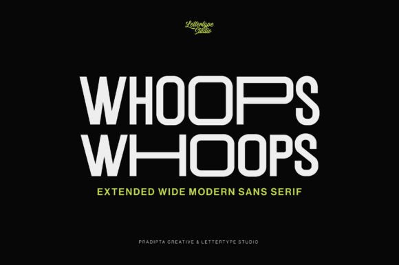 Whoops Font: Bold Urban Branding